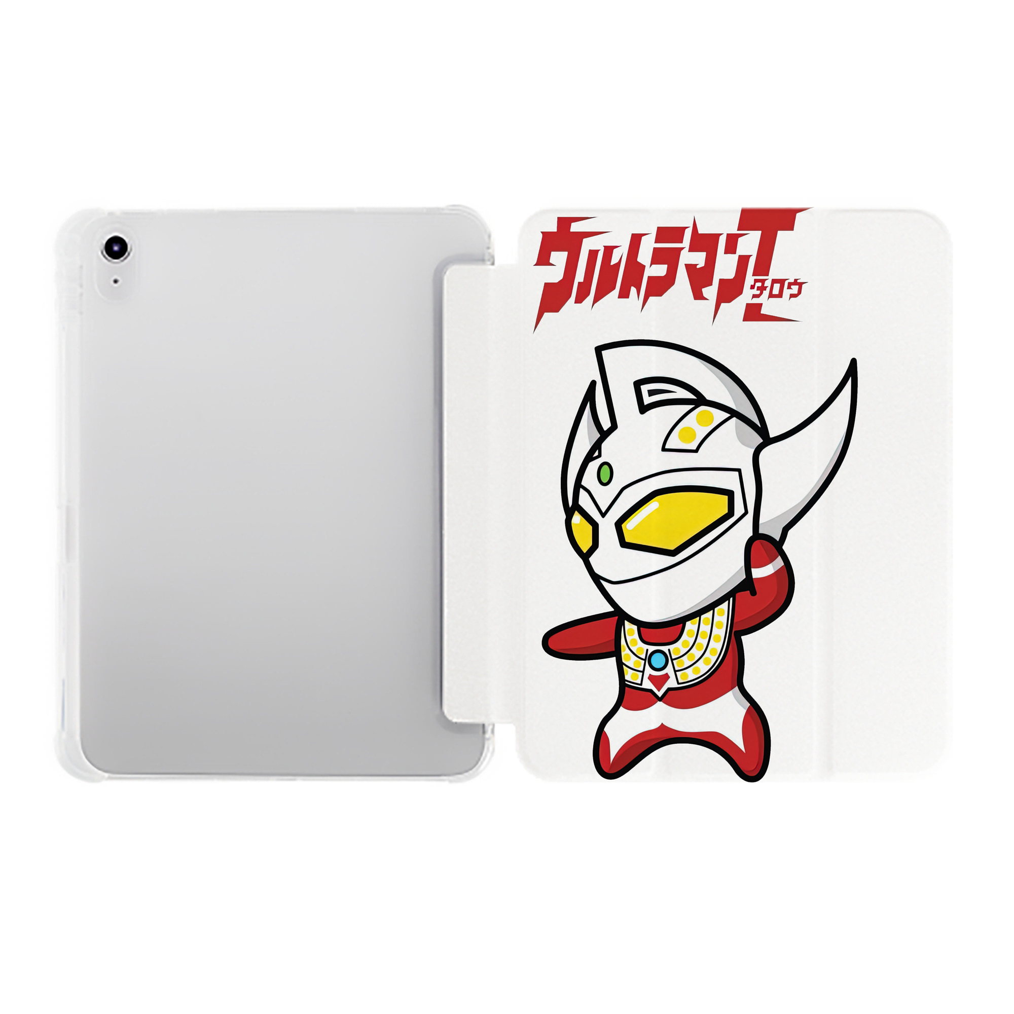 （画像用） ウルトラマン Ultraman IPad ケース ペン収納付き 三つ折りスタンド PUレザー×シリコン 対応機種9.5/10.5/10.9インチ